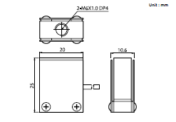 SBAS-10L 称重传感器 韩国CAS产品尺寸