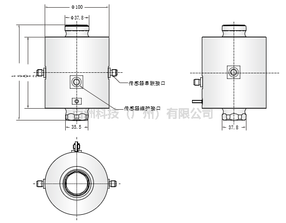CD-SD 50T称重传感器 美国传力Transcell产品尺寸 CD-SD 50T称重传感器 美国传力Transcell产品尺寸